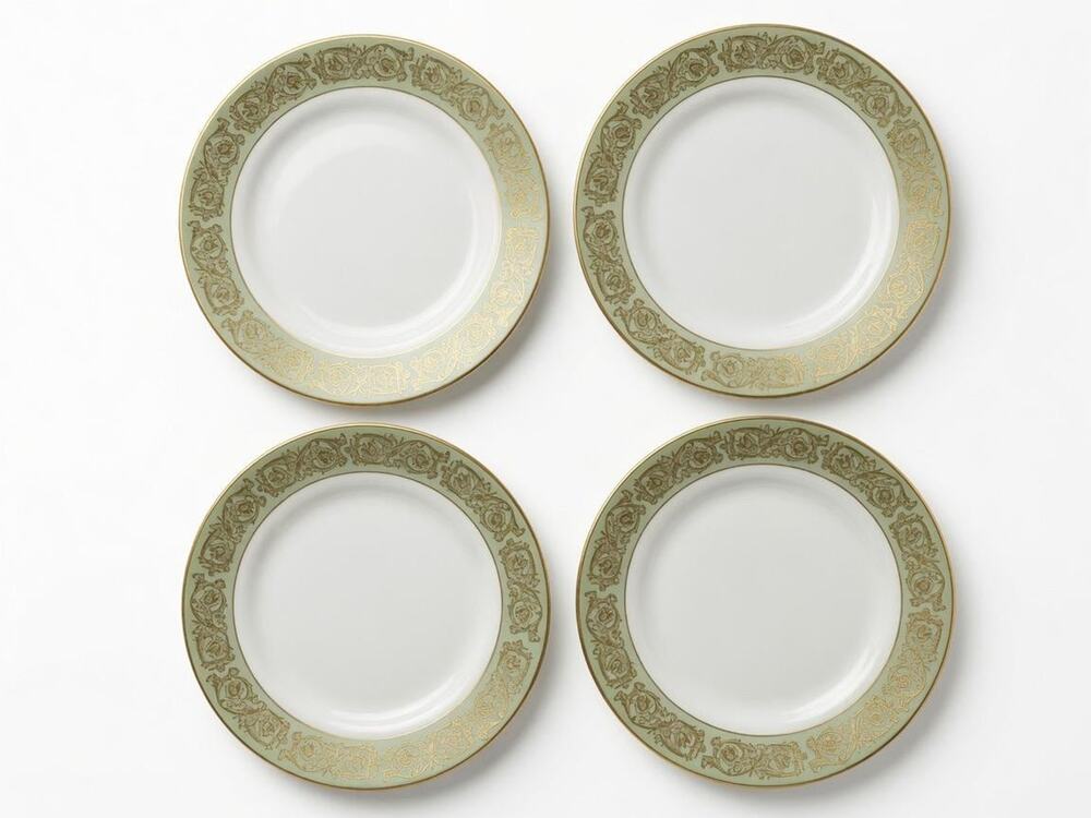 Vintage Yamaka Renaissance China Bread Plates Set, Set of 4, 6.5 Inch